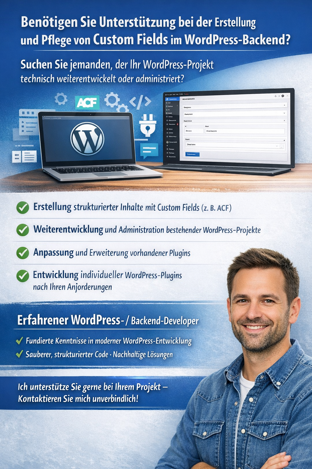 WordPress Backend Developer – Unterstützung für Ihr Projekt